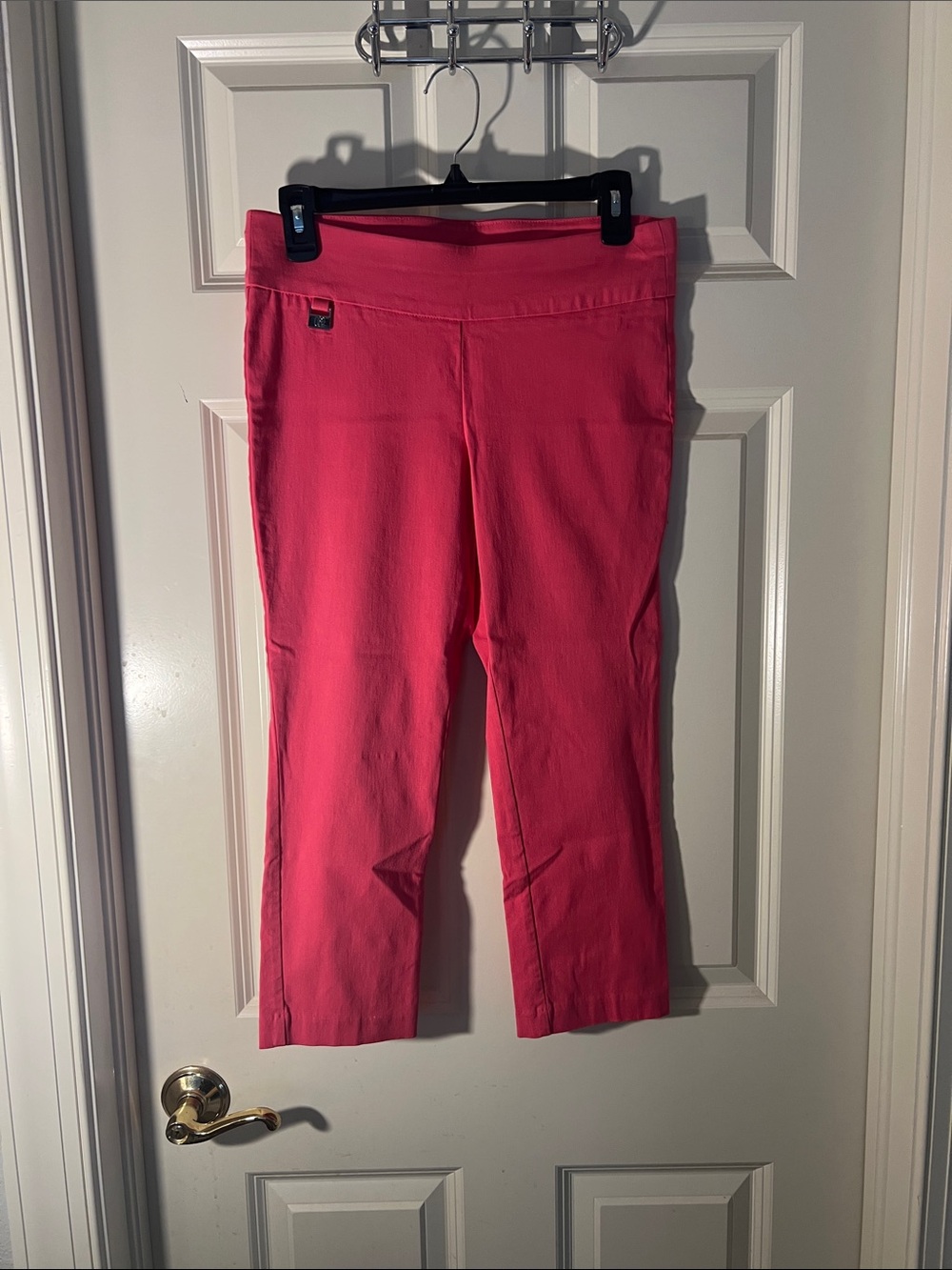Rafaella Bright Coral Cropped Ankle Pants